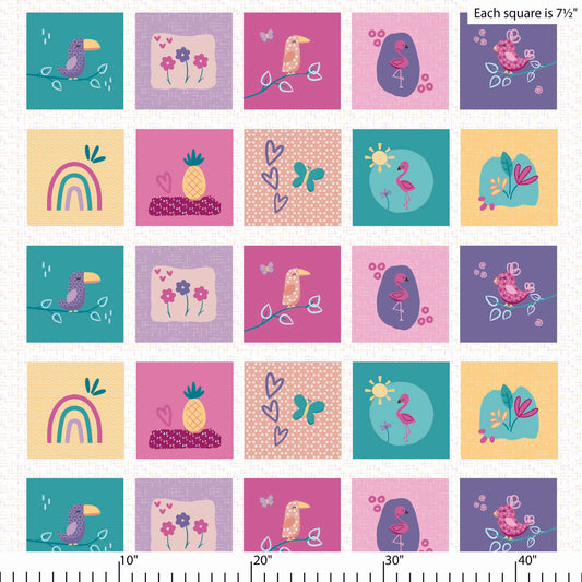 PH0728 Toucan Jungle Panel 36" x 44"