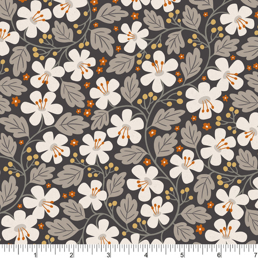 PH0744 Tangled Flowers Dk Grey
